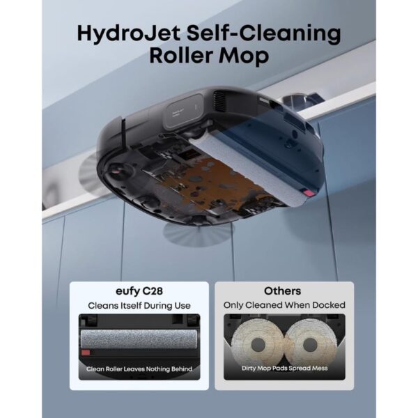 5-91.jpg eufy C28 Omni, Robot Vacuum Cleaner with Mop,HydroJet Self Clean Roller Mop