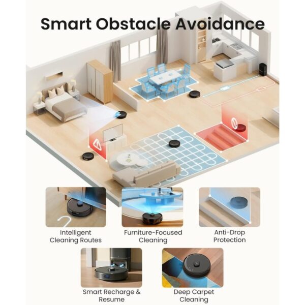 5-96.jpg Tapo RV30 Max Plus 5300Pa Robot Vacuum Cleaner with Mop,Auto Empty/Charging