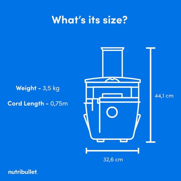 51SbXCiq73L._AC_SL1350_.jpg nutribullet 1000W Juicer Pro - Large 2L Pulp Basin & 800ml Juice Pitcher