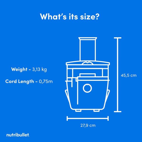 51ZcfAam4jL._AC_SL1350_.jpg Nutribullet Centrifugal Juicer 800W - With 2 Speed Settings