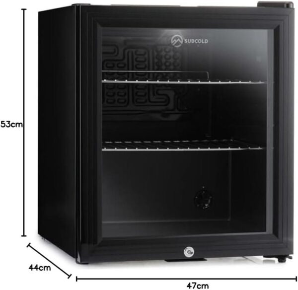 Subcold Super50 LED Beer Fridge  55 Cans | 3-18°C | Glass Door [Energy Class E]