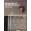 6-15-1.png FOHERE Wine Cooler Fridge 8 Bottles, Table-Top Wine Fridge with Glass Door