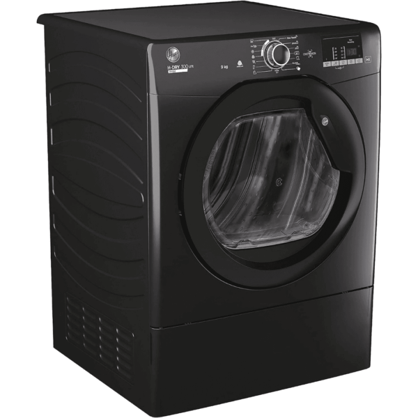 Hoover H-DRY 300 LITE Vented Tumble Dryer, 9kg, Black, C Class [Energy Class G]
