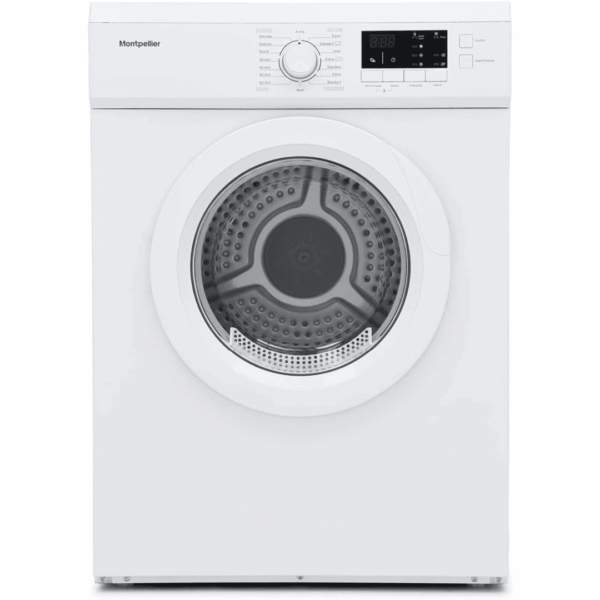 Montpellier MVSD7W Freestanding 7kg Vented Sensor Tumble Dryer - White [Energy Class E]