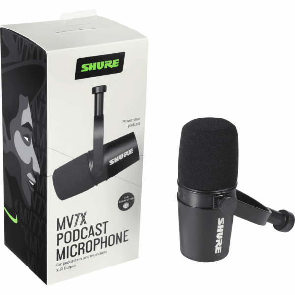6-23.png Shure MV7X Microphone - XLR Only Pro Quality Dynamic Mic for Podcasting & Vocal Recording