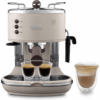 6-24.png De'Longhi Icona Vintage - Espresso Machine Manual Milk Frother Beige