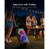 6-4.jpg GKDT81 Karaoke Machine with 2 Microphones for Adults, 80W Rated Power, Dual 8" Woofers, Portable Bluetooth Party Speaker with Wheels & Pull Handle