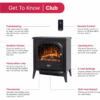 6-7-1.png Dimplex Club Optiflame Electric Stove, Black Freestanding Electric Fire with Artificial Logs