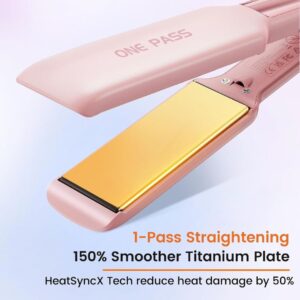 6-75.jpg Faszin Professional Wide Plate Hair Straighteners,Titanium