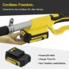 610e0qjr0jL._AC_SL1500_.jpg Cordless Pole Hedge Trimmer, PHIWOS 2.0Ah Battery and Charger Include