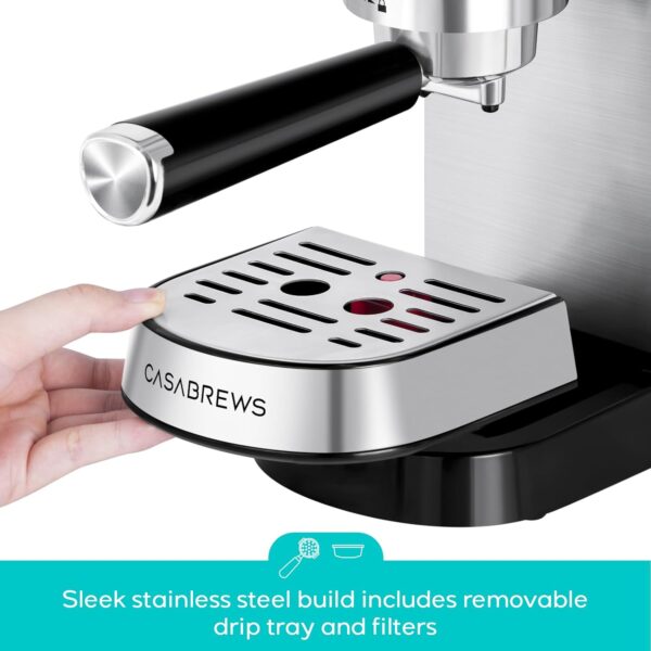 612AJn2oVFL._AC_SL1500_.jpg CASABREWS CM5418 Espresso Machine, Barista Coffee Machine with Milk Frother