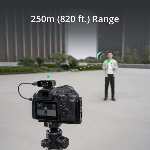 61BzcjEj1JL._AC_SL1500_.jpg DJI Mic (1 TX + 1 RX), Wireless Lavalier Microphone, 250m (820 ft.) Range