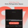 Cookology 87L 47cm Under-Counter Fridge Freezer - Black [Energy Class F]