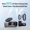 BOTSLAB 4K Dash Cam Front and Rear, with Hardwire Kit, STARVIS, 64 GB Card