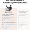 61KCWQxQPfL._AC_SL1500_.jpg DJI Mic 3 (1 TX + 1 RX), Wireless Lavalier Mic for iPhone/Camera/Android