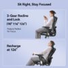 SIHOO M57 Ergonomic Mesh Office Chair, Lumbar Support, 330 lb, Black