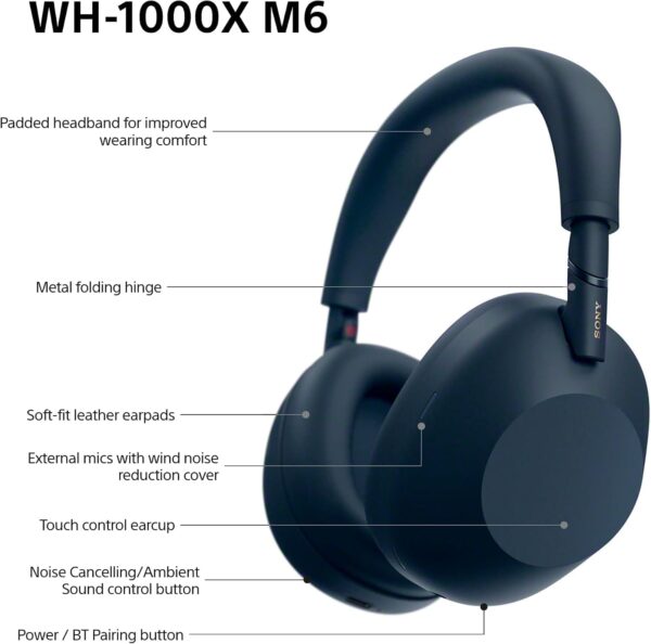 Sony WH-1000XM6 Flagship Wireless Noise Cancelling Headphones