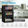 Subcold Super85 LED Beer Fridge  80 Cans + 5 Bottles | 0-18°C | Glass Door [Energy Class E]