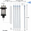 Christmas Lights Outdoor 24 Tube 576 LED Meteor Shower Lights Blue [Energy Class F]