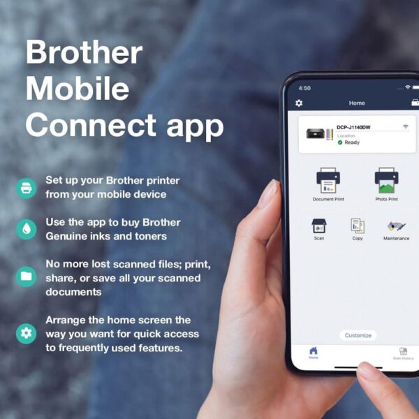 61XJn6W7PsL._AC_SL1000_.jpg Brother MFC-J5740DW Wireless Colour Inkjet Printer |A4 4-in-1