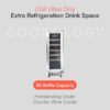 Cookology 60L Under-Counter Wine Cabinet - 20 Bottle - Stainless Steel [Energy Class G]
