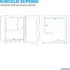 Subcold Super50 LED Beer Fridge  55 Cans | 3-18°C | Glass Door [Energy Class E]