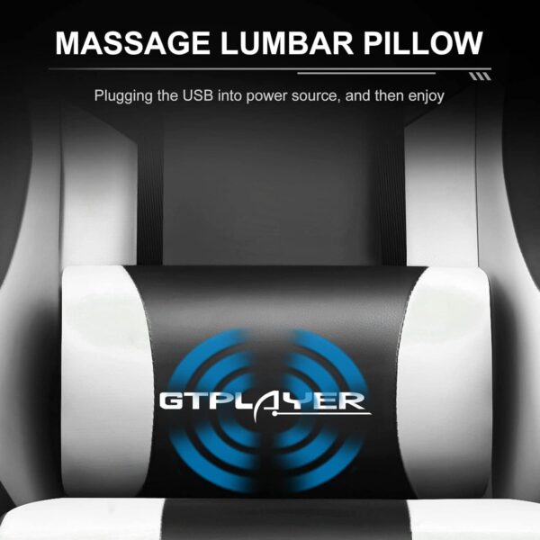 61cnln8SnzL._AC_SL1500_.jpg GTPLAYER Gaming Chair, Massage Computer Chairs with Footrest