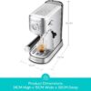 61dKSR6uYVL._AC_SL1500_.jpg CASABREWS CM5418 Espresso Machine, Barista Coffee Machine with Milk Frother