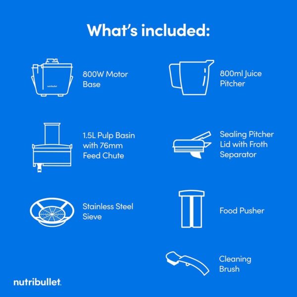 61enbITy0LL._AC_SL1350_.jpg Nutribullet Centrifugal Juicer 800W - With 2 Speed Settings