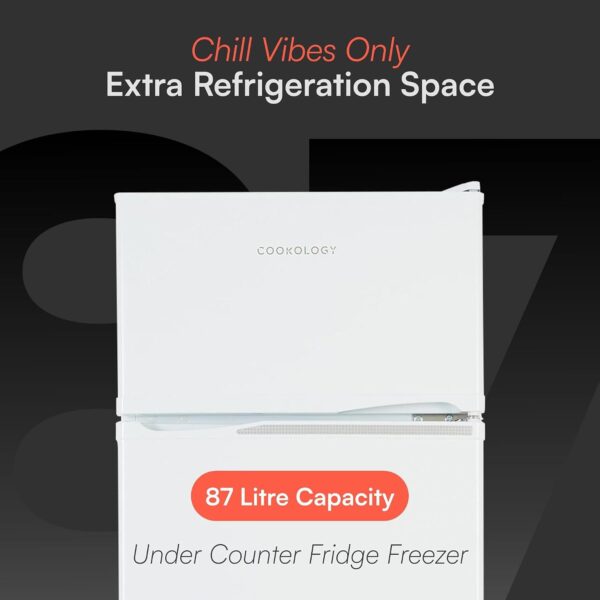 61t0i6AtSuL._AC_SL1500_.jpg Cookology 87L 47cm Under-Counter Fridge Freezer - White