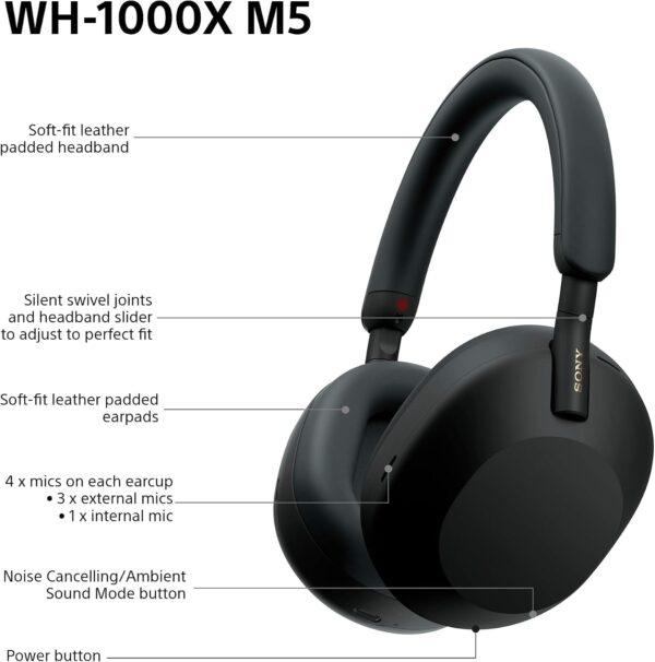 61uF04i82YL._AC_SL1500_.jpg Sony WH-1000XM5 Premium Wireless Noise Cancelling Headphones