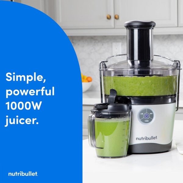 61uUe4R5LL._AC_SL1350_.jpg nutribullet 1000W Juicer Pro - Large 2L Pulp Basin & 800ml Juice Pitcher