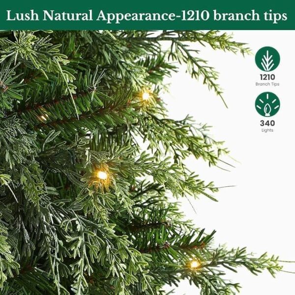 61wPaQMAndL._AC_.jpg Shareconn 6.5ft Artificial Fir Function Christmas Tree with Lights,17 modes