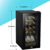 61x0oujQ50L._AC_SL1500_.jpg Dellonda Baridi 15 Bottle Wine Cooler Fridge with