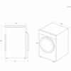 Hoover H-DRY 300 LITE Vented Tumble Dryer, 9kg, Black, C Class [Energy Class G]