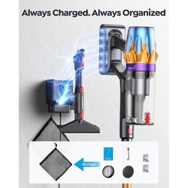 7-52.jpg 80Mins Cordless Vacuum Cleaner, 650W 55Kpa Stick Vacuum Cleaner for Home