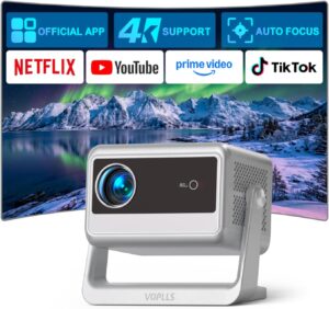VOPLLS Mini Smart 4K Projector