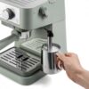 712JJnrvqpL._AC_SL1500_.jpg De'Longhi Stilosa - Manual Espresso Machine Manual Milk Frother Green