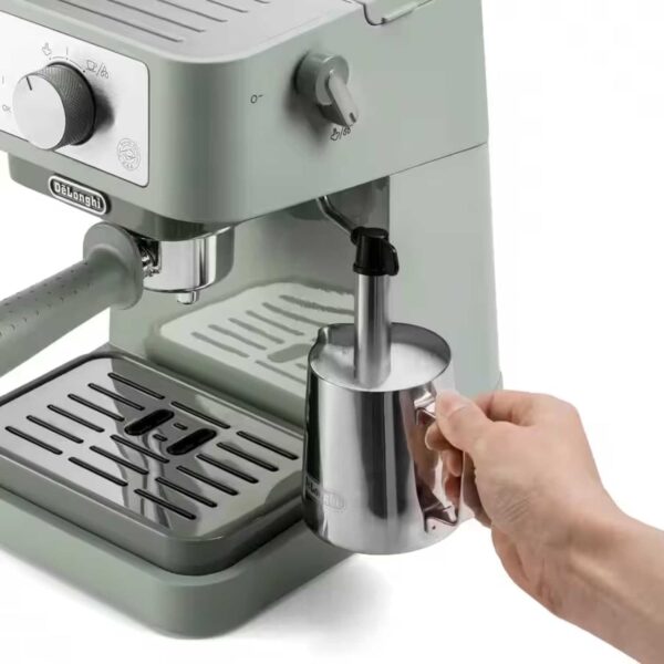 712JJnrvqpL._AC_SL1500_.jpg De'Longhi Stilosa - Manual Espresso Machine Manual Milk Frother Green