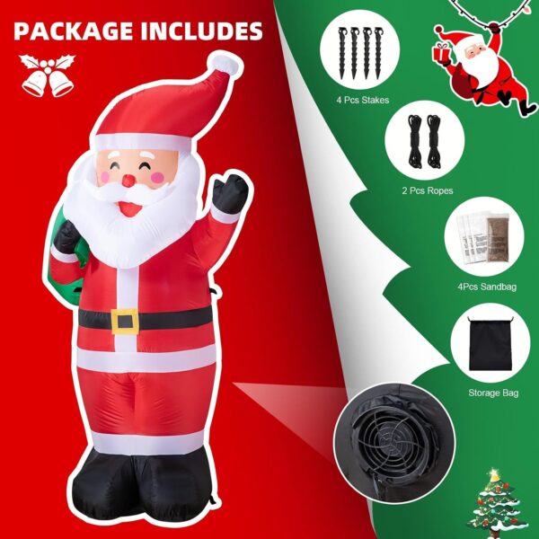 7142FA7ScfL._AC_SL1500_.jpg 6FT Christmas Inflatable Santa Outdoor Decoration with LED Lights