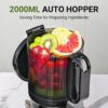 AMZCHEF Cold Press Juicer, Slow Masticating Juicer, 145mm Wide Chute