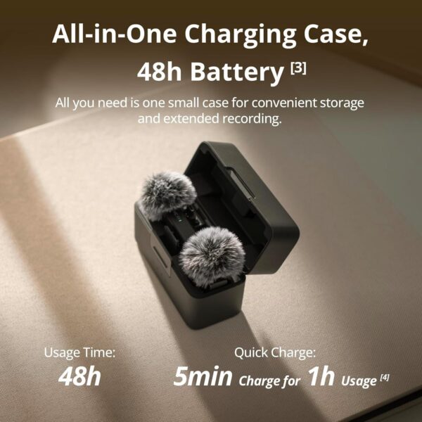 714NjqVfmpL._AC_SL1500_.jpg DJI Mic Mini (2 TX + 1 RX + Charging Case), Ultralight, Detail-Rich Audio