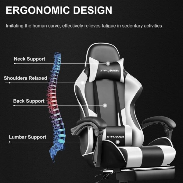 715YXSroiL._AC_SL1500_.jpg GTPLAYER Gaming Chair, Massage Computer Chairs with Footrest