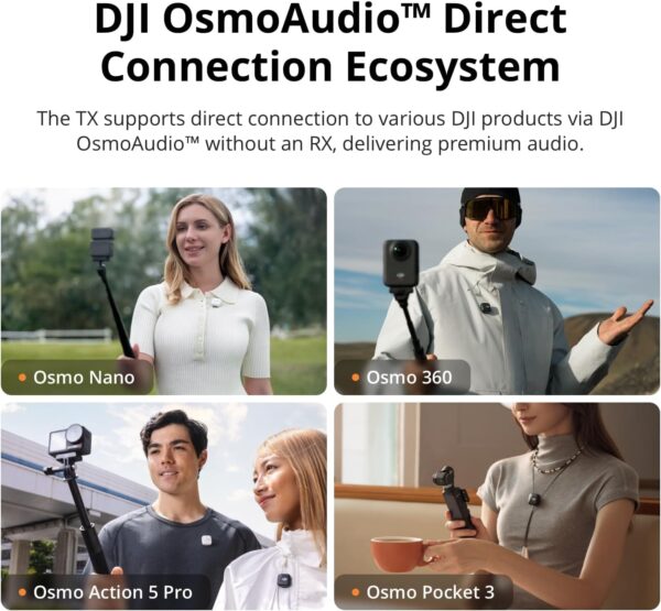716Ix9e59BL._AC_SL1500_.jpg DJI Mic Mini (2 TX + 1 RX + Charging Case), Ultralight, Detail-Rich Audio