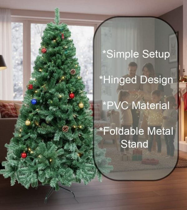 716cxUSNbeL._AC_SL1024_.jpg SHATCHI 6ft/1.8m Alaskan Pine Green Artificial Christmas Tree Bushy 550 Tips Xmas Home Decorationations Decorations