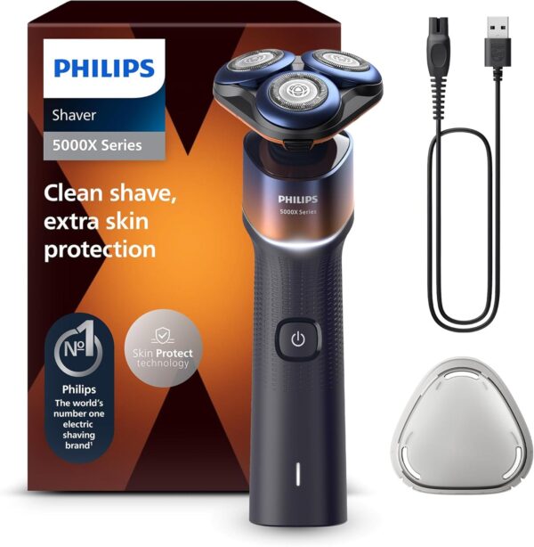 717mWMW4D0L._AC_SL1500_.jpg Philips Shaver 5000X Series, Wet and Dry Electric Shaver, Skin Protect Technology