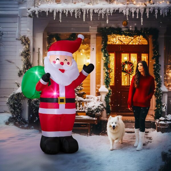 7184qaN52gL._AC_SL1500_.jpg 6FT Christmas Inflatable Santa Outdoor Decoration with LED Lights