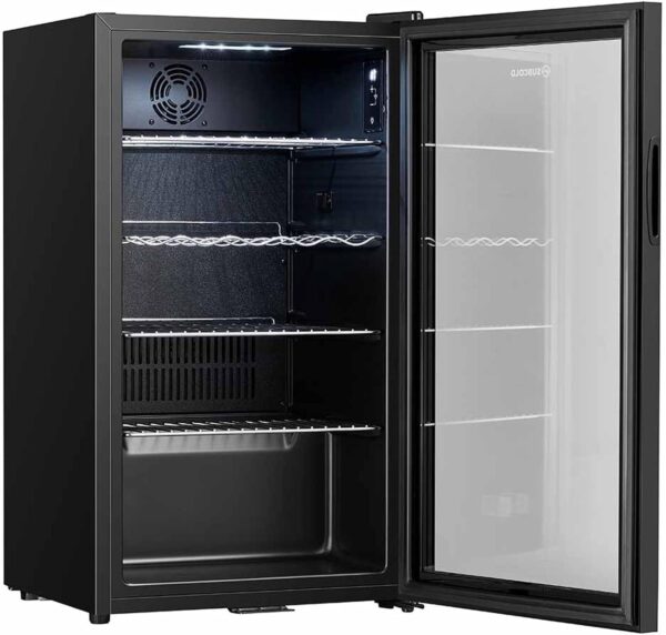 Subcold Super85 LED Beer Fridge  80 Cans + 5 Bottles | 0-18°C | Glass Door [Energy Class E]