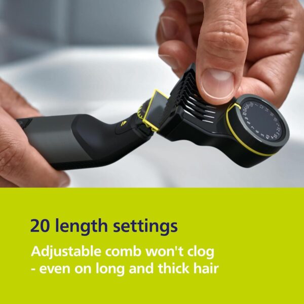 71ALVuFNDML._AC_SL1500_.jpg Philips OneBlade Pro 360 Face & Body Electric Beard Trimmer, Shaver and Bodygroomer With 360 Blades
