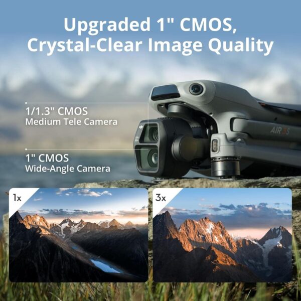 71AVHYcG0DL._AC_SL1500_.jpg Visit the DJI Store DJI Air 3S Fly More Combo (RC 2 Screen Remote Controller), 4K Drone